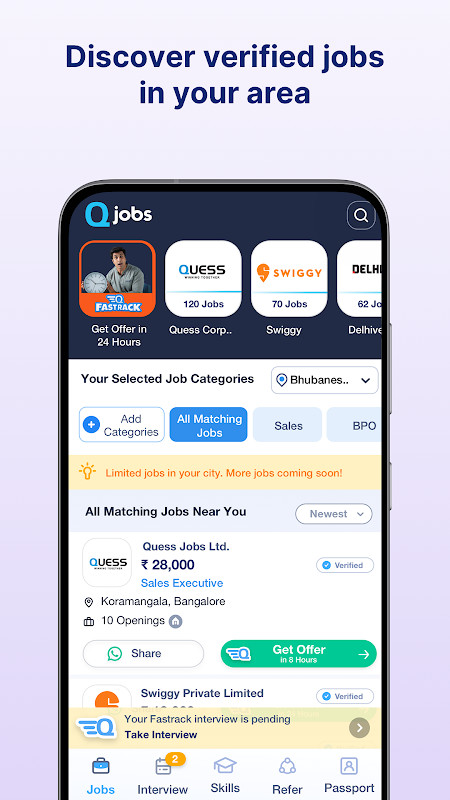 Qjobs - Verified Jobs near you screenshot image 15_Popularmodapk.com