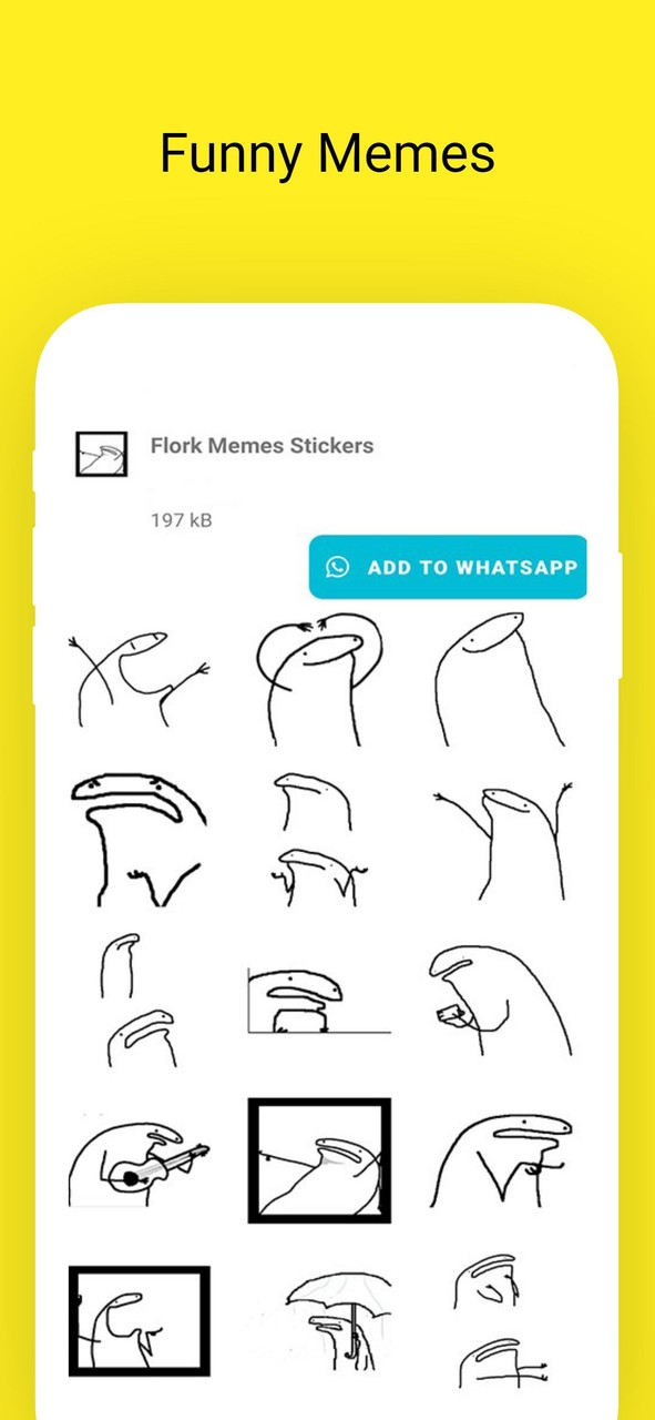 Flork Memes Stickers wasticker screenshot image 8_Popularmodapk.com