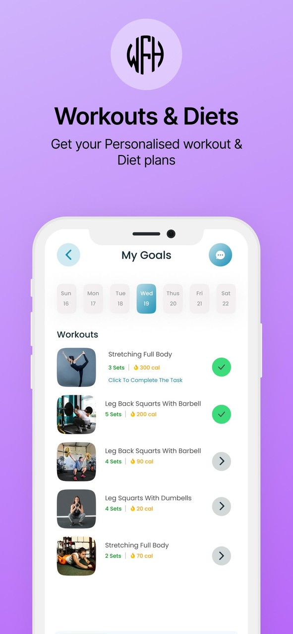 WFH - Wellness Fitness Health screenshot image 2_Popularmodapk.com
