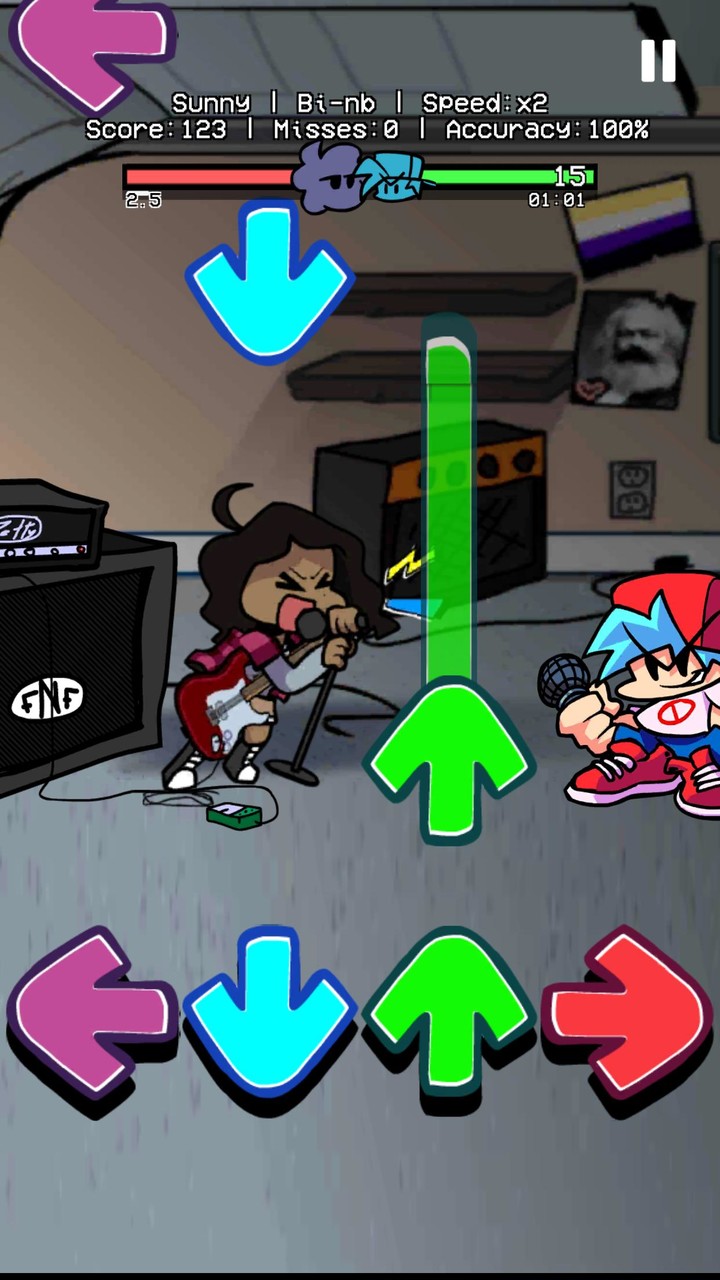 FNF Sunday Mod Guitar Hero screenshot image 3_Popularmodapk.com