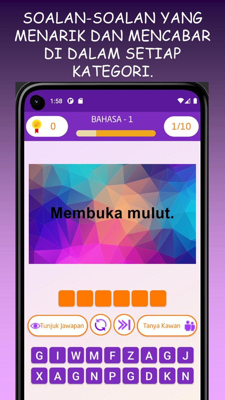 Otak Cair Beku: Kuiz Teka Teki screenshot image 2_Popularmodapk.com