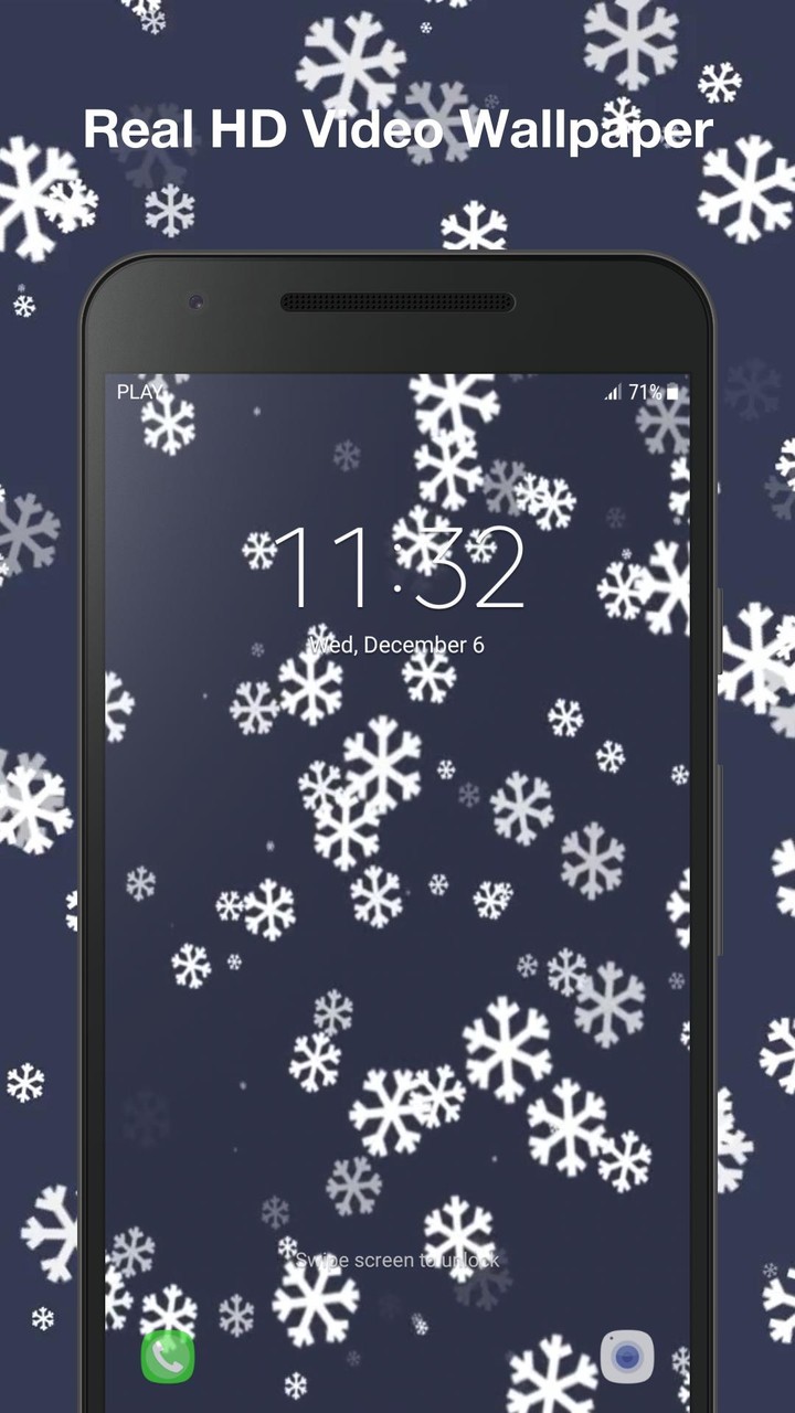 Snowflake Video Wallpaper screenshot image 6_Popularmodapk.com