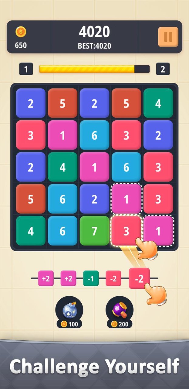 NIMP - Number Merge Puzzle screenshot image 3_Popularmodapk.com