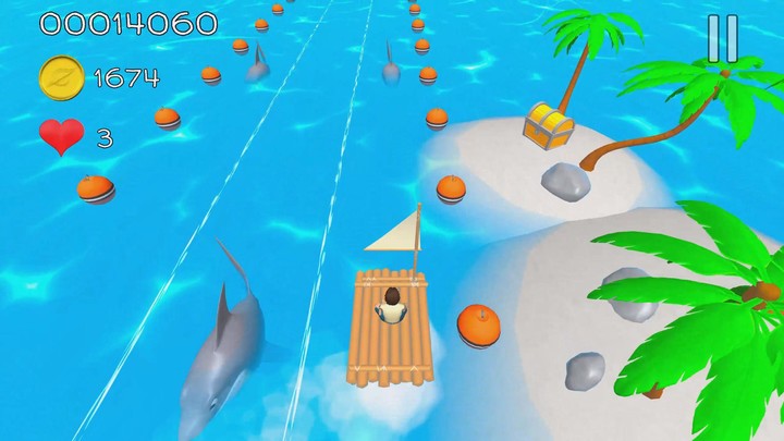 Raft Runner: Alone at Sea screenshot image 4_Popularmodapk.com