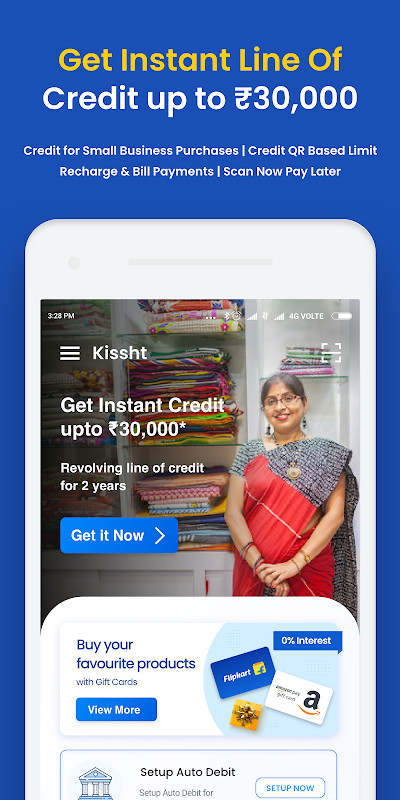 Kissht: Instant Line of Credit screenshot image 1_Popularmodapk.com