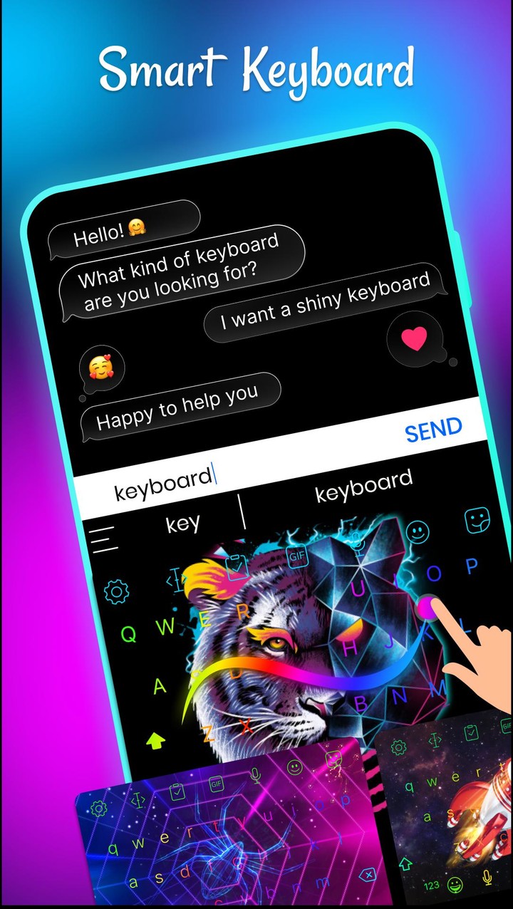 LED Keyboard: Emoji, Fonts screenshot image 1_Popularmodapk.com