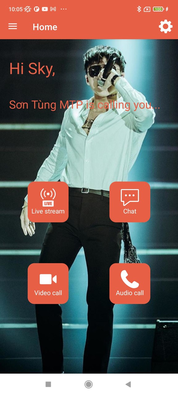 Son Tung MTP video call prank screenshot image 1_Popularmodapk.com