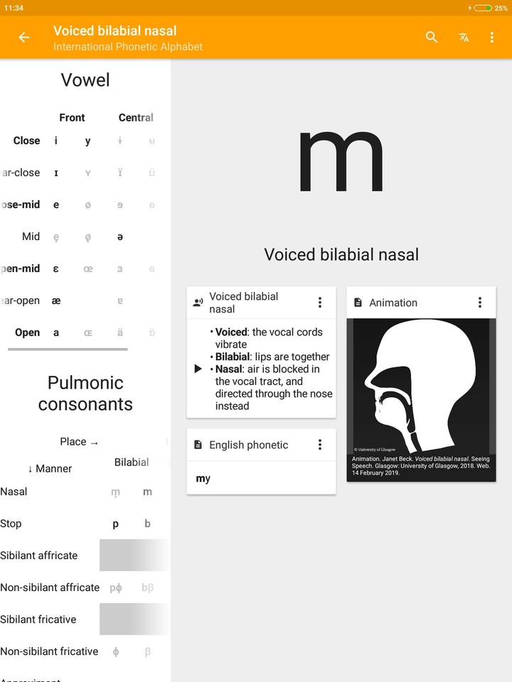 Phonemes: IPA chart screenshot image 10_Popularmodapk.com