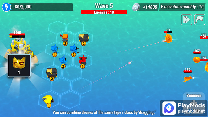 Drone Battle : idle cats<span>(unlimited money)</span> screenshot image 3_Popularmodapk.com