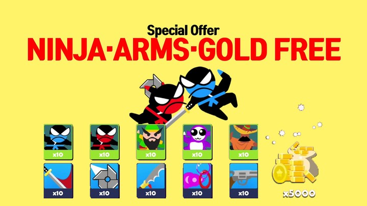 Jumping Ninja Battle 2 Player screenshot image 5_Popularmodapk.com