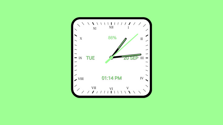 Analog Clock Square screenshot image 7_Popularmodapk.com