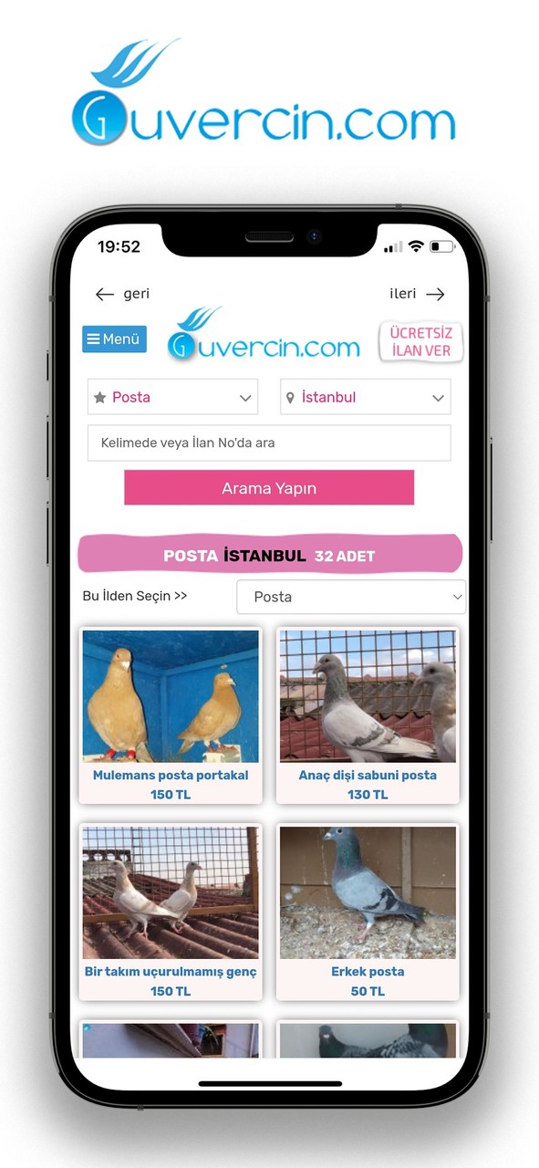 GUVERCiN.COM Güvercin İlanları screenshot image 5_Popularmodapk.com