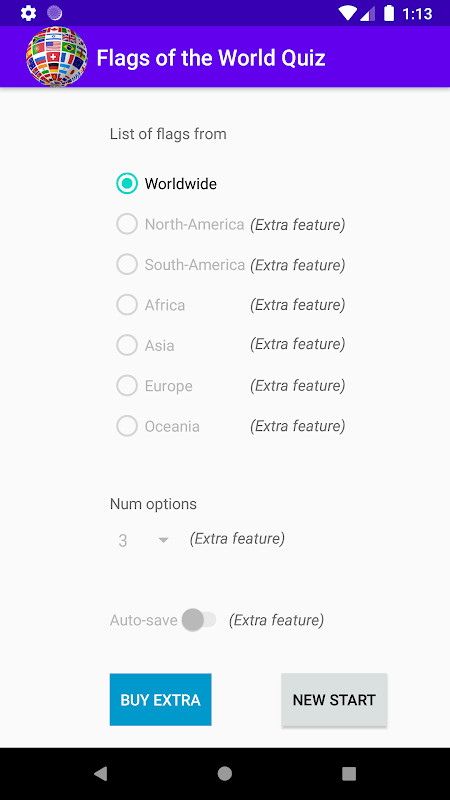 Quiz of Country Flags screenshot image 1_Popularmodapk.com