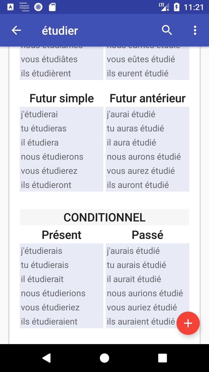 Conjugaison Française screenshot image 6_Popularmodapk.com