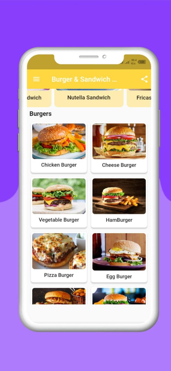 Burger recipes Offline screenshot image 1_Popularmodapk.com