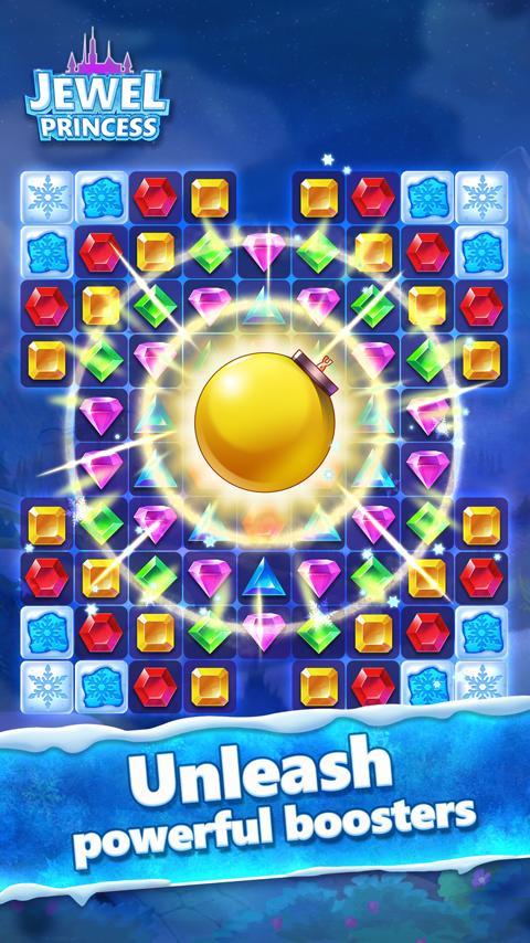 Jewel Princess - Match 3 Froze screenshot image 2_Popularmodapk.com