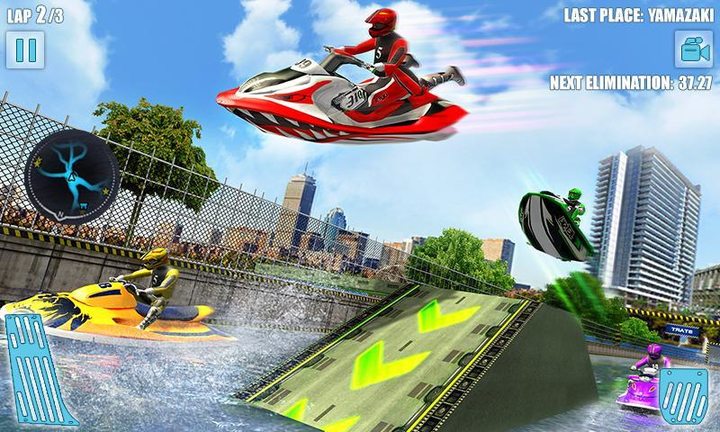 Water Jet Ski Boat Racing 3D screenshot image 1_Popularmodapk.com