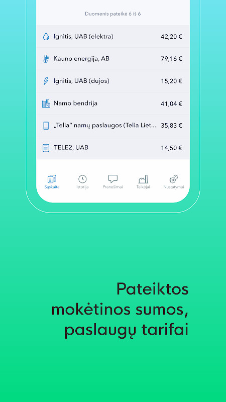 Viena Sąskaita screenshot image 1_Popularmodapk.com