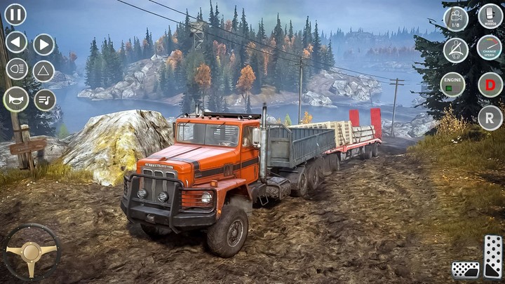 Snow Mud Truck Runner Offroad screenshot image 4_Popularmodapk.com