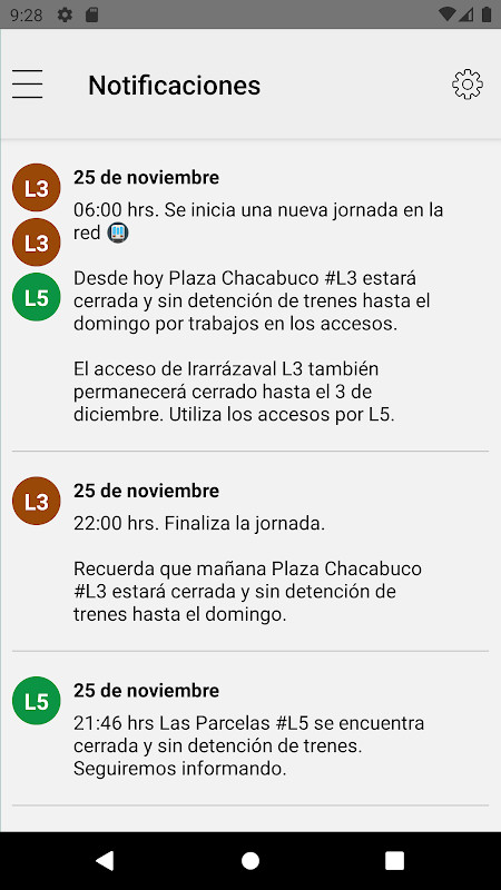 Metro de Santiago Oficial screenshot image 2_Popularmodapk.com