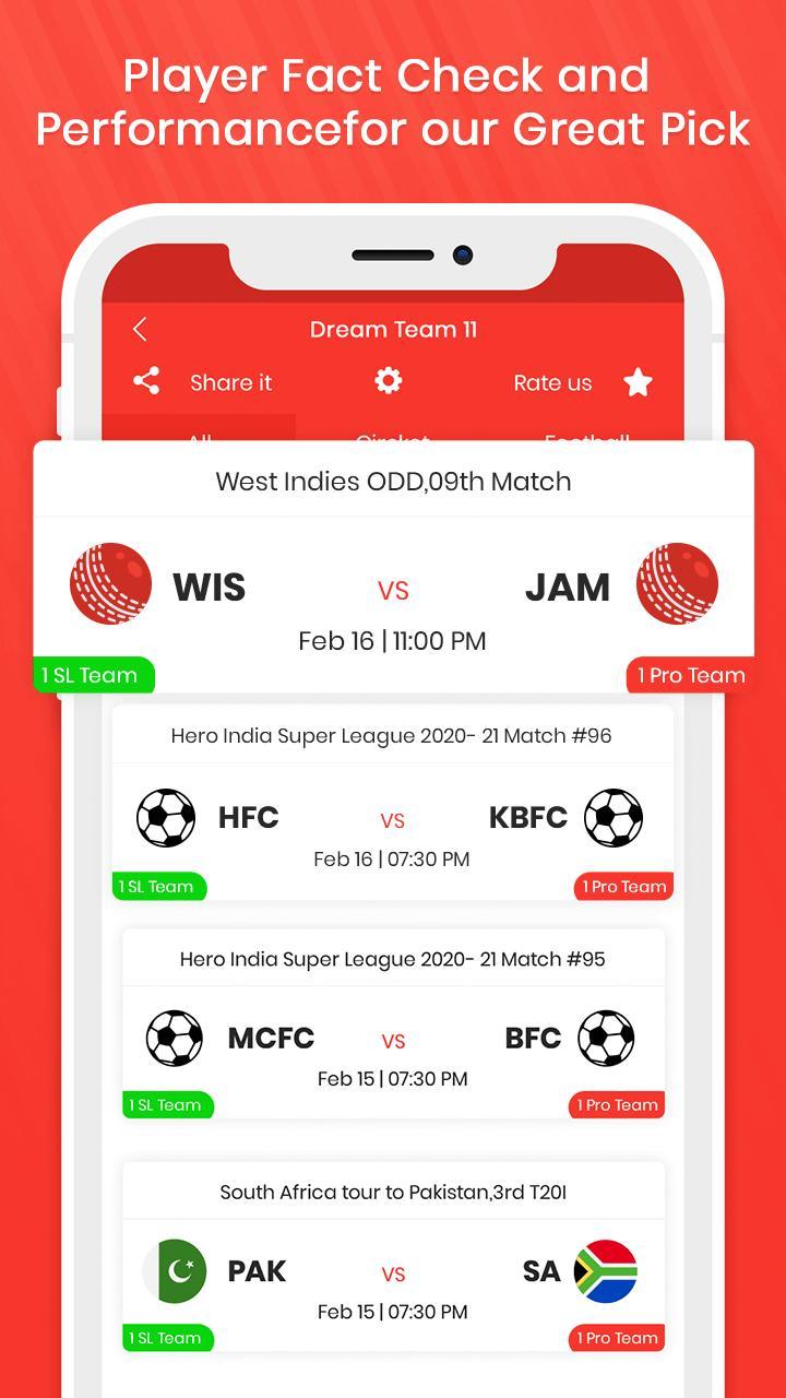 MyTeam 11- My11Circle Team Tip screenshot image 6_Popularmodapk.com