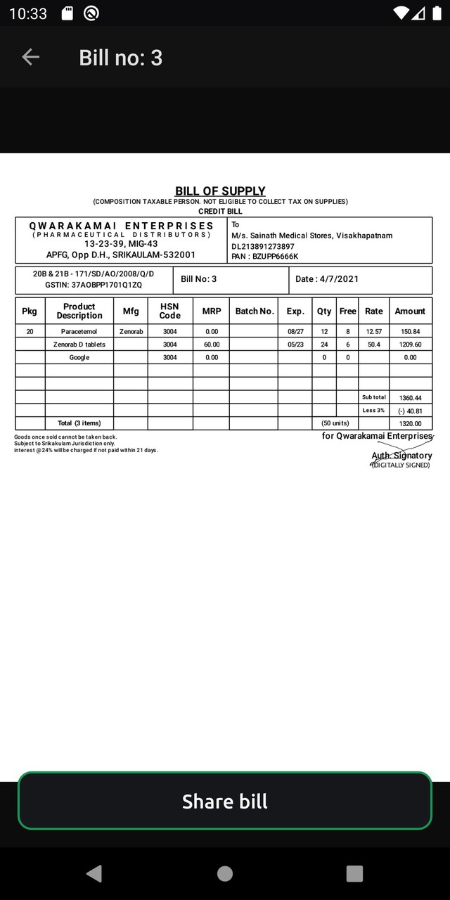 Invoice for Pharma - Pharmoice screenshot image 5_Popularmodapk.com