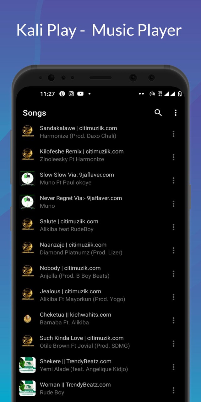 Kali Play - Music Player screenshot image 7_Popularmodapk.com
