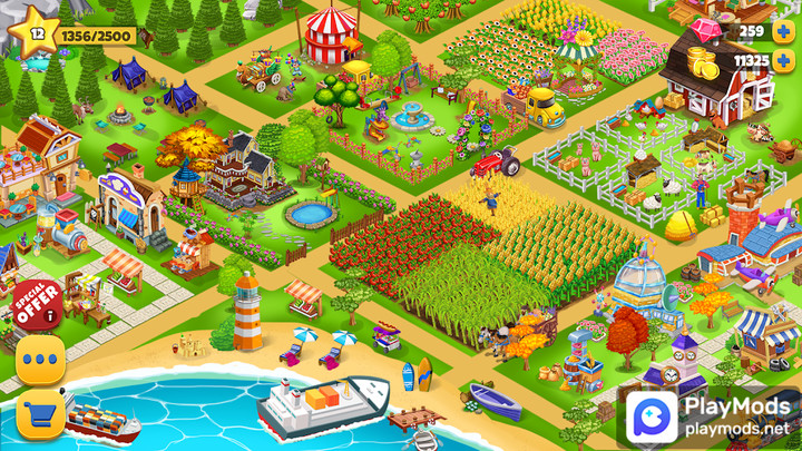 Farm Day Farming Offline Games<span>(Speed change)</span> screenshot image 1_Popularmodapk.com