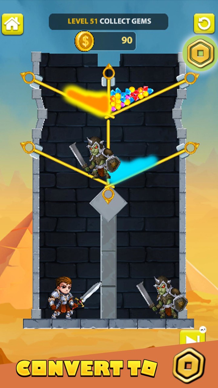 Robux Hero's Puzzle Quest screenshot image 4_Popularmodapk.com