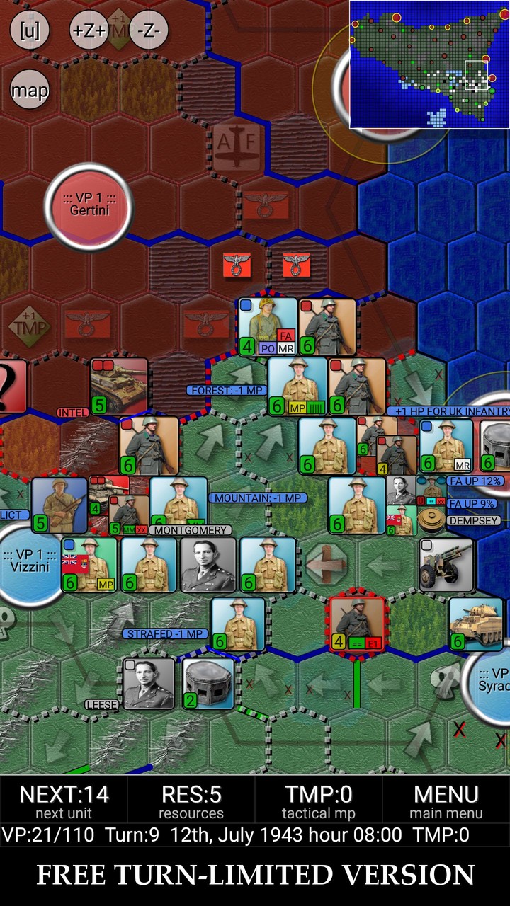 Invasion of Sicily (turnlimit) screenshot image 1_Popularmodapk.com