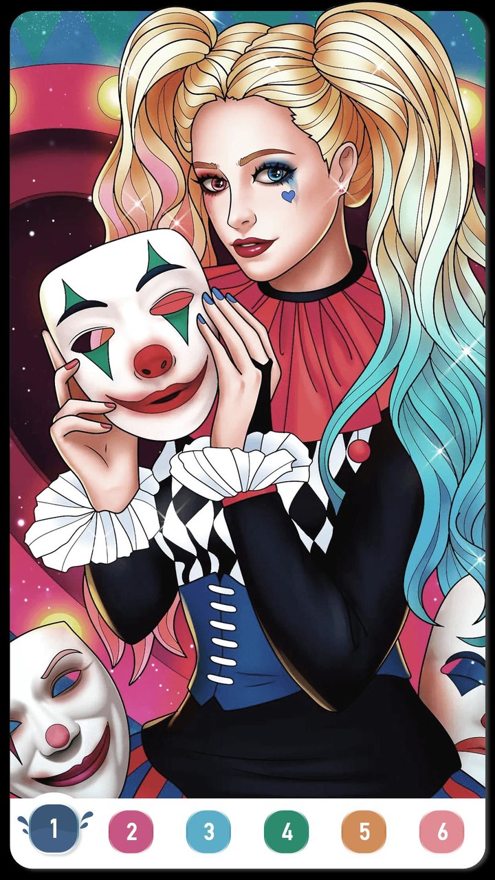 Clown Color, Paint by numbers screenshot image 5_Popularmodapk.com