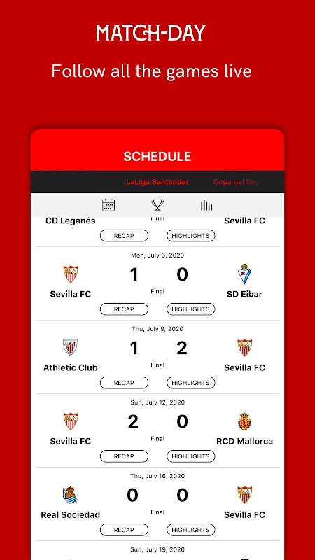 Sevilla FC - Official App screenshot image 1_Popularmodapk.com