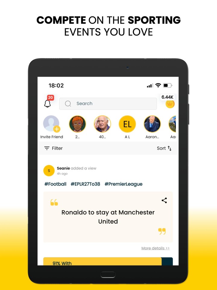 Herd: Social Sports Prediction screenshot image 9_Popularmodapk.com
