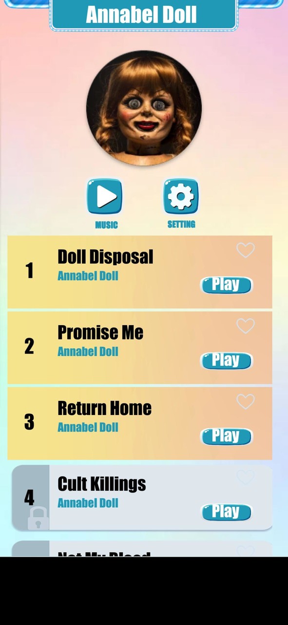 Annabel Doll Music Tiles Game screenshot image 1_Popularmodapk.com