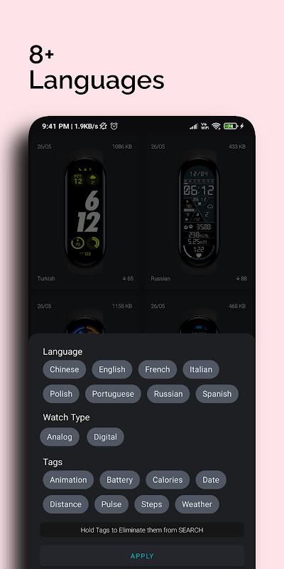 Mi Band 6 Watch Faces screenshot image 1_Popularmodapk.com