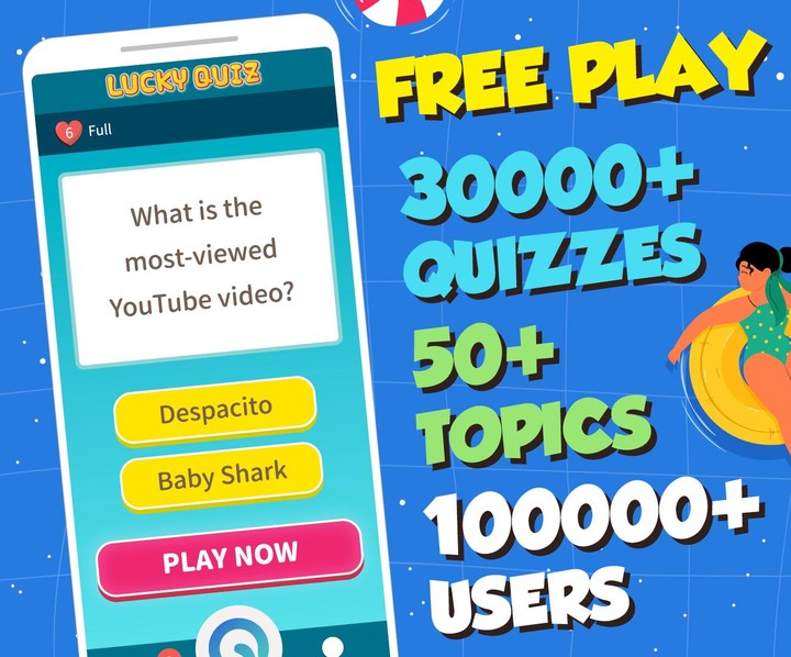 Fun trivia game - Lucky Quiz screenshot image 1_Popularmodapk.com
