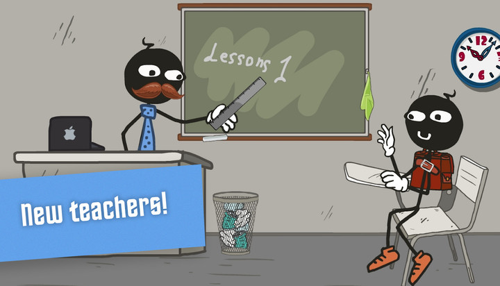 Stickman school escape 2 screenshot image 5_Popularmodapk.com