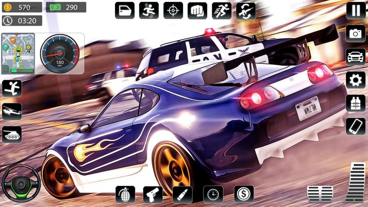 Police Car Chase Thief Games screenshot image 3_Popularmodapk.com