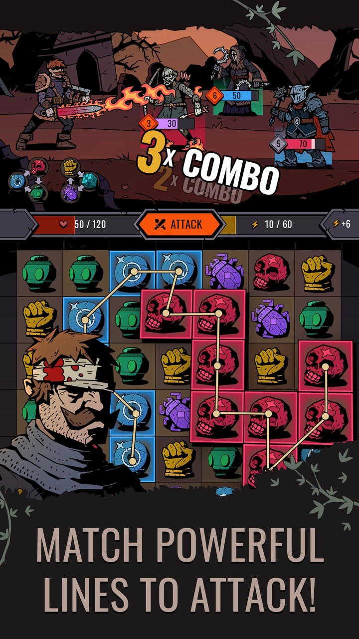 Path of Puzzles: Match-3 RPG screenshot image 3_Popularmodapk.com