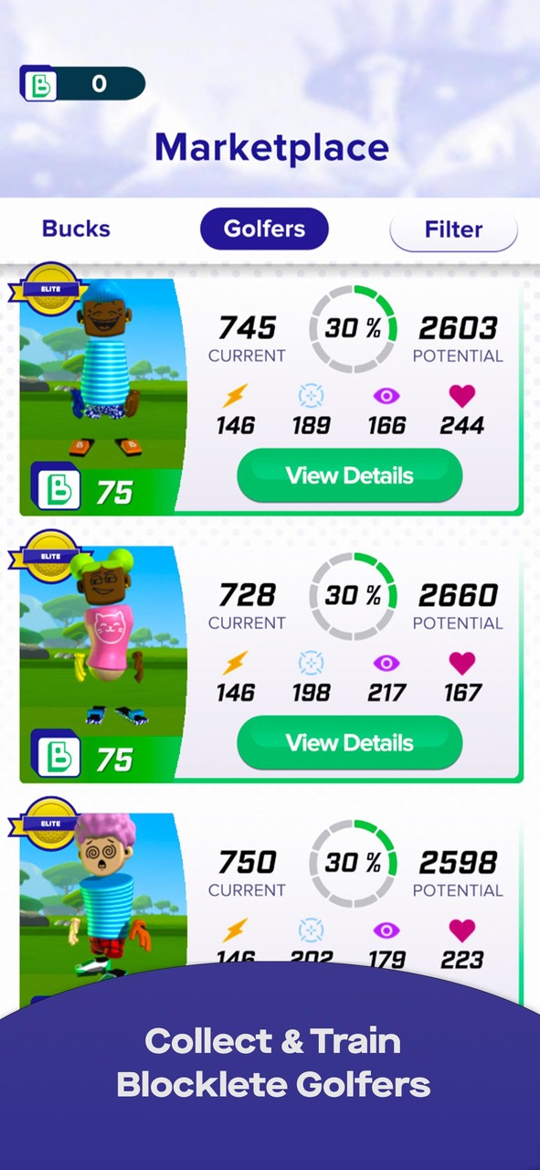 Blocklete Golf screenshot image 4_Popularmodapk.com