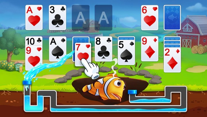 Solitaire Klondike Fish screenshot image 2_Popularmodapk.com