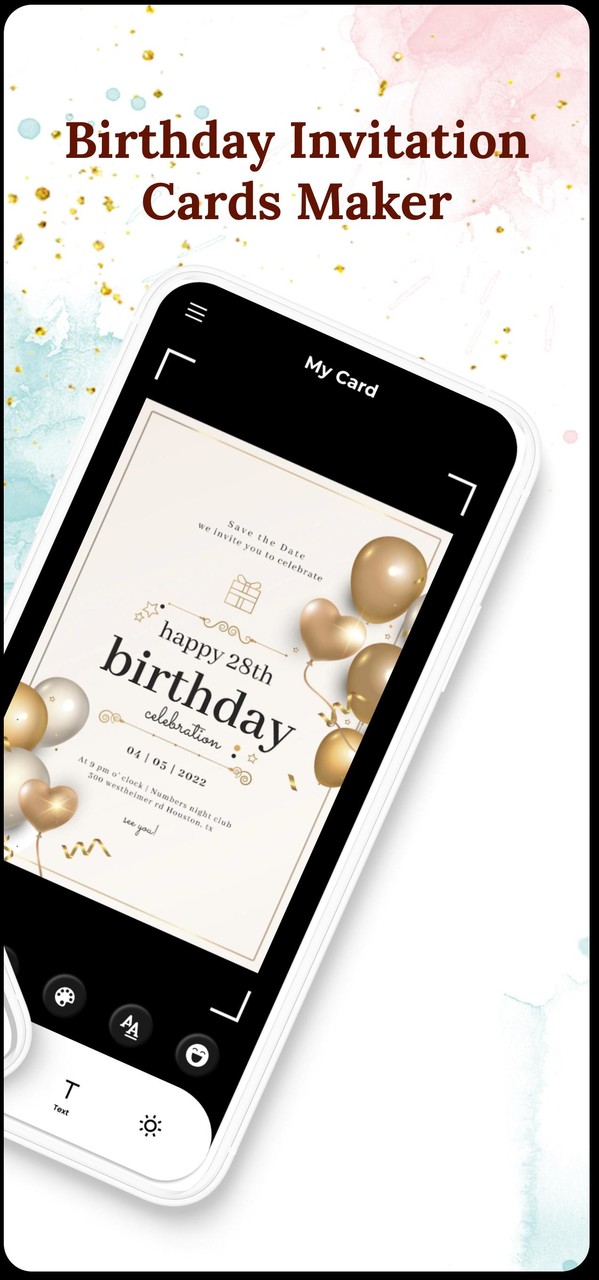 Birthday Invitation Card Maker screenshot image 5_Popularmodapk.com