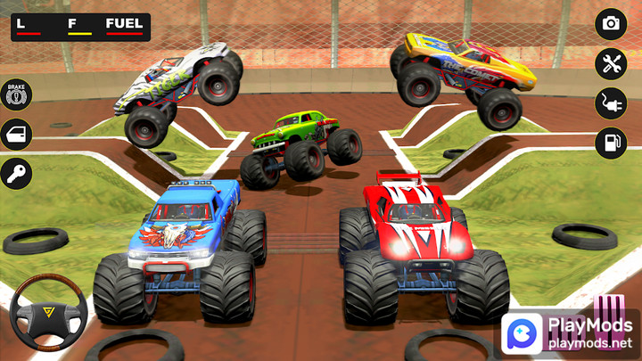 Monster Derby Truck Fighting<span>(Unlimited gold coins)</span> screenshot image 5_Popularmodapk.com