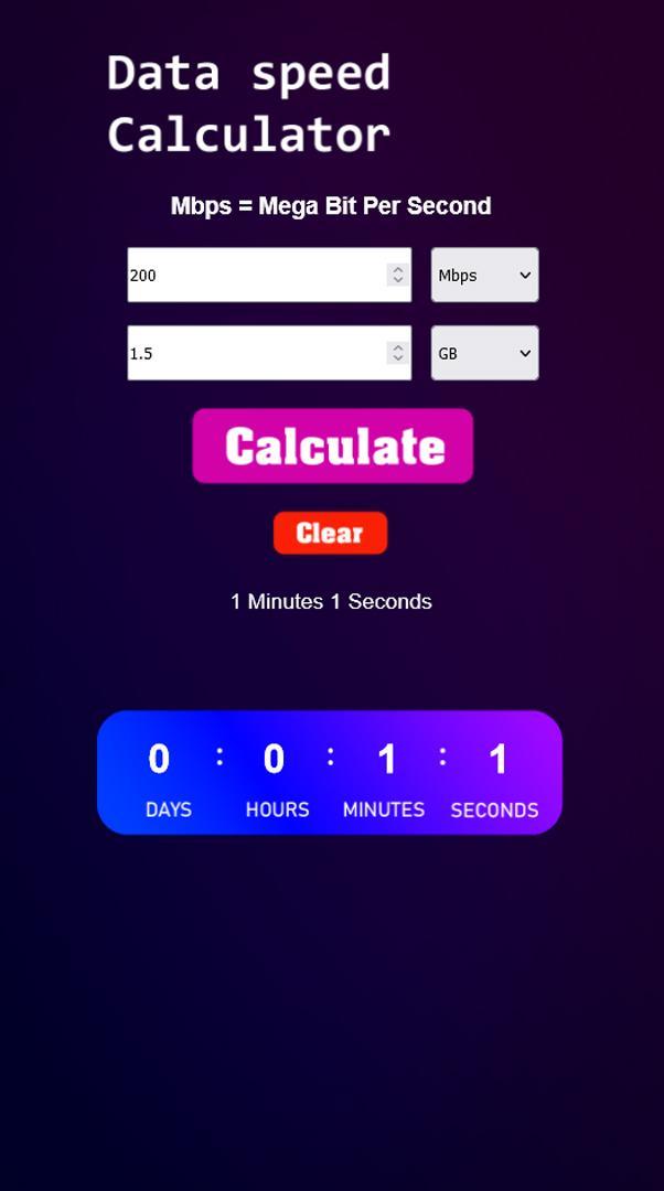 Data speed calculator screenshot image 10_Popularmodapk.com