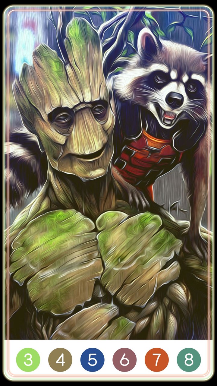 Guardians of Galaxy Coloring screenshot image 1_Popularmodapk.com