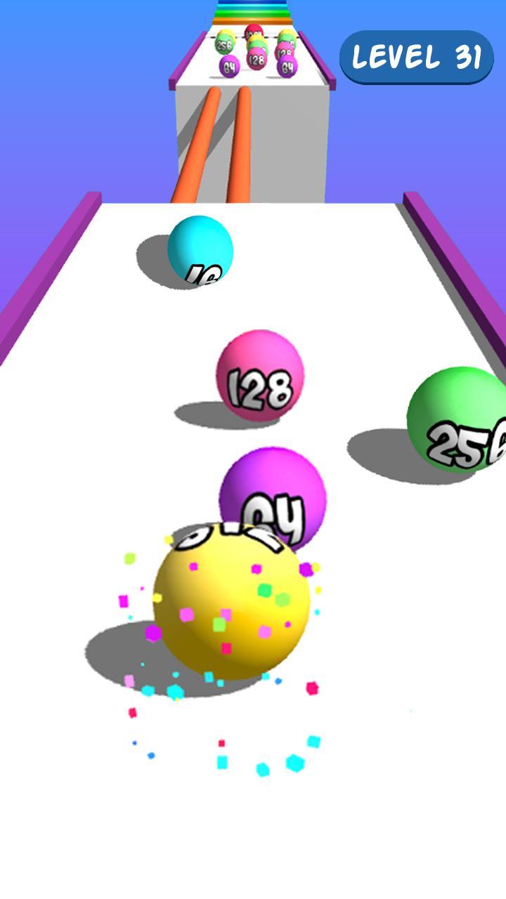 Merge 2048 Run Ball screenshot image 2_Popularmodapk.com