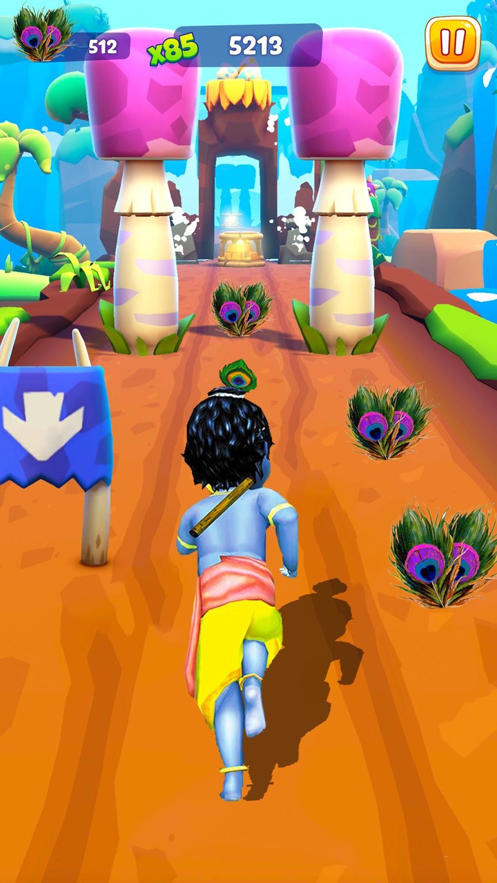 Krishna: Subway Little Boy Run screenshot image 4_Popularmodapk.com