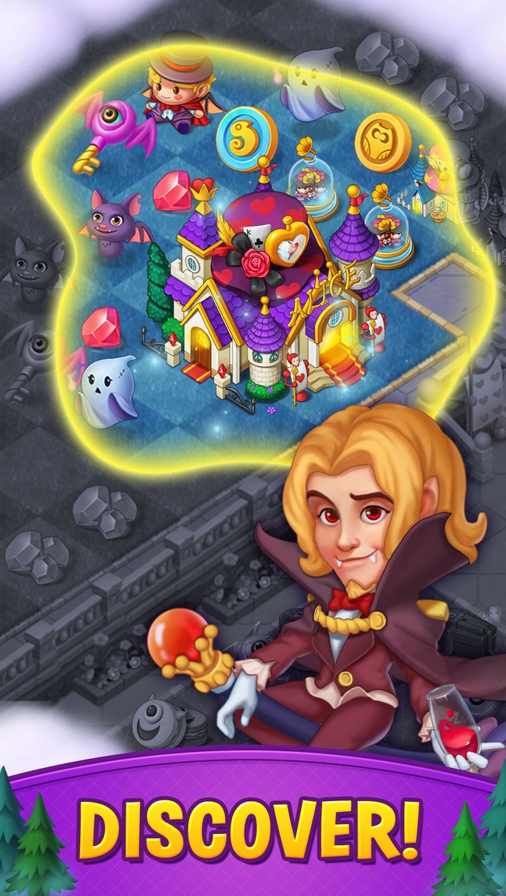 Merge Witches-Match Puzzles screenshot image 3_Popularmodapk.com
