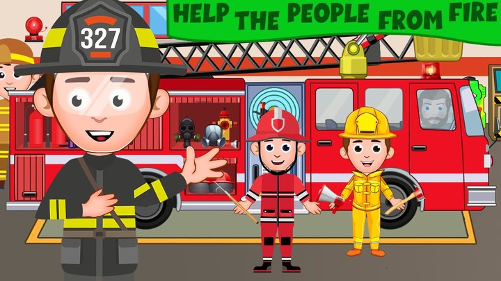 My Family Town Fire Rescue screenshot image 3_Popularmodapk.com