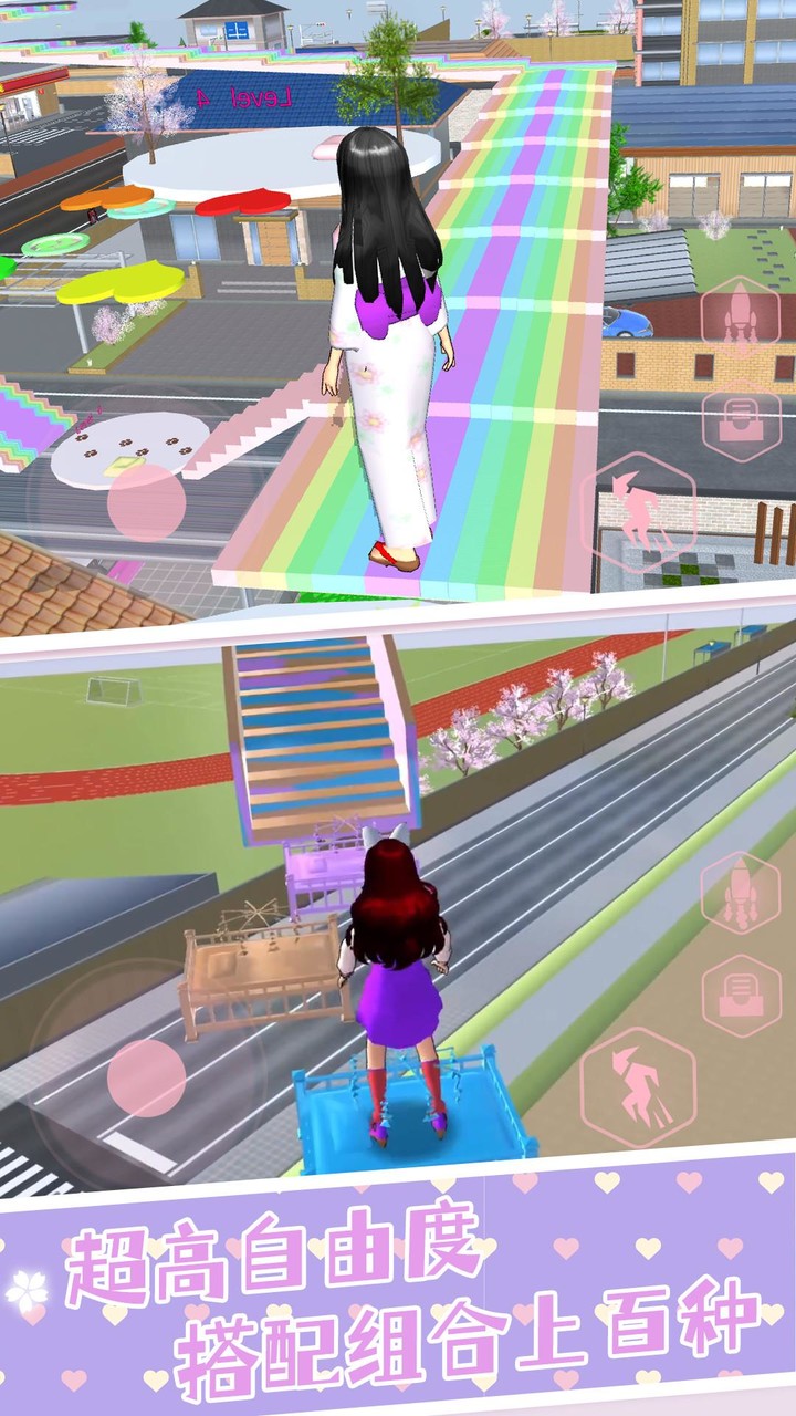 Anime Girl High School Parkour screenshot image 3_Popularmodapk.com